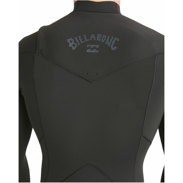2024 Billabong Mens Absolute 2mm Chest Zip GBS Long Sleeve Shorty Wetsuit ABYW400118 - Black